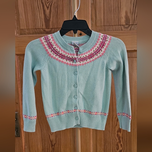 Old Navy Girl's Pastel Button Up Sweater Size 5 - Picture 1 of 5